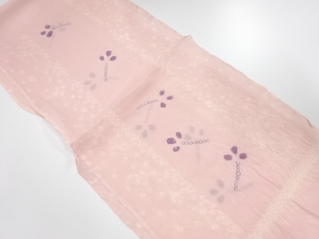 正絹　絽　絞り　夏用帯揚げ